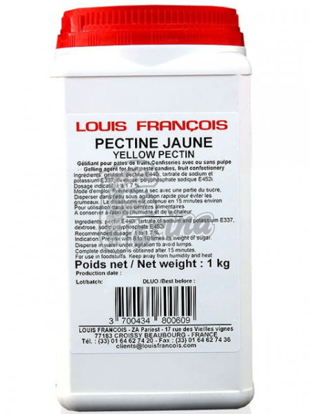 Пектин желтый Yellow pectin Франция Louis Francois 1 кг< фото цена